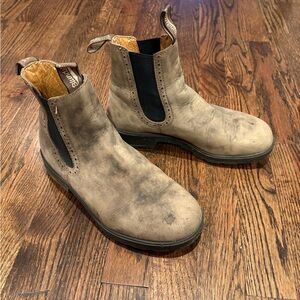 Blundstone Men's Distressed Tan Leather Boots